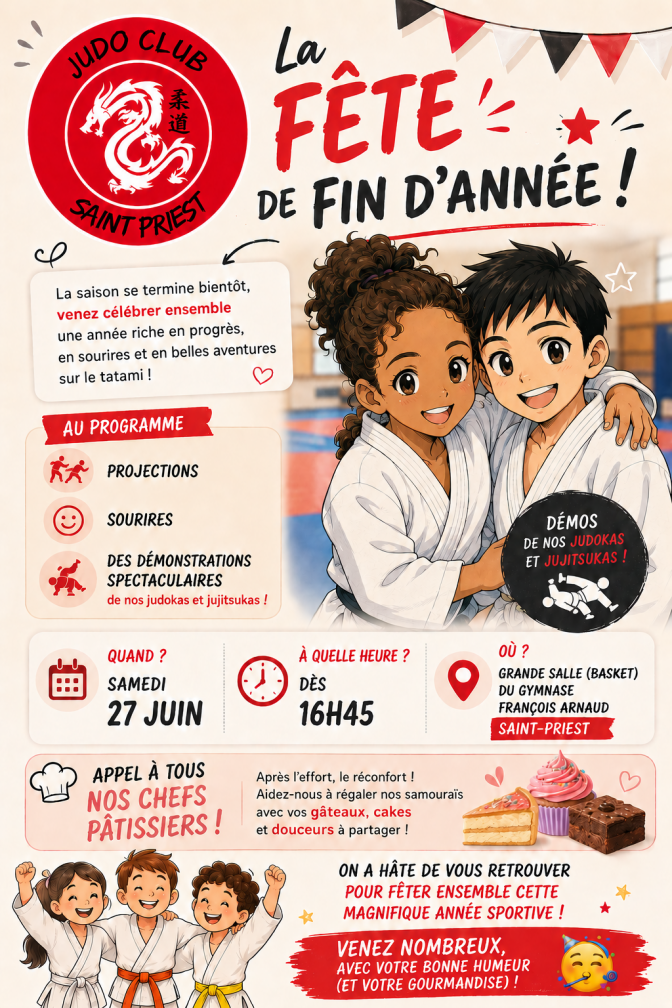 Image de l'actu 'Fête du club le 27 juin 2026'
